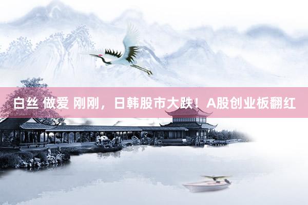 白丝 做爱 刚刚，日韩股市大跌！A股创业板翻红